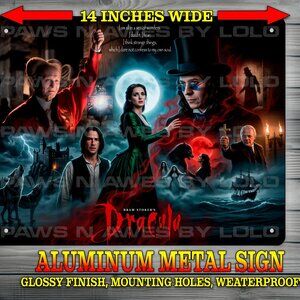Bram Stokers Dracula - Winona Ryder - Keanu Reeves Metal Sign Wall Art 11x14"